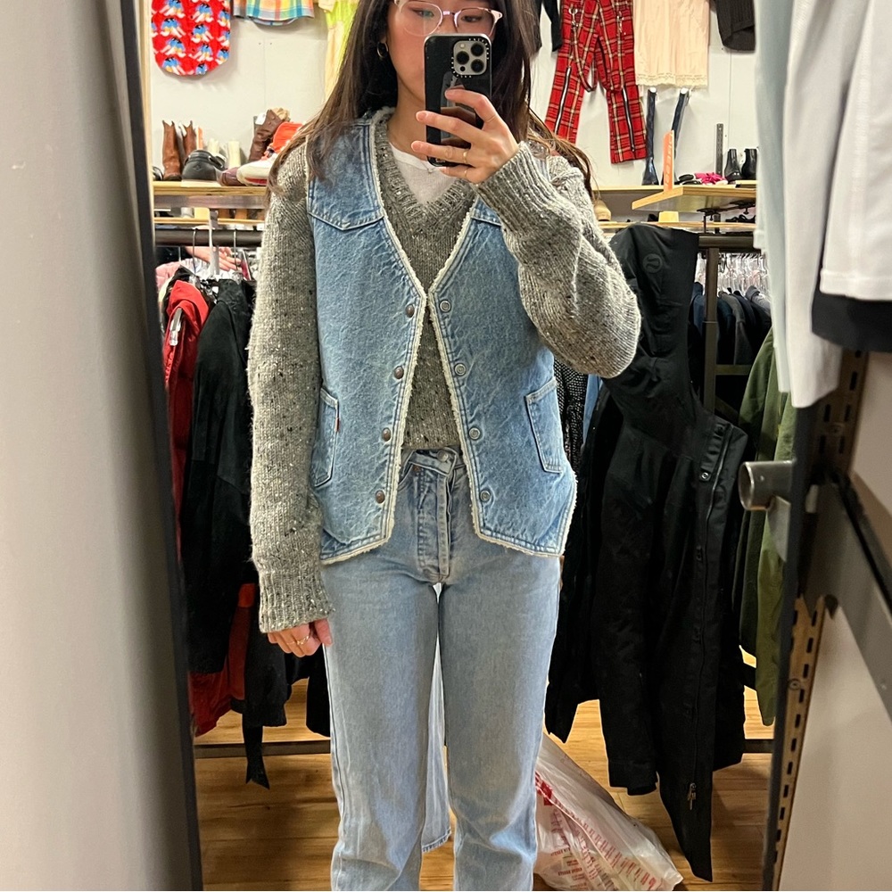Fleece lined levis orange tab vest